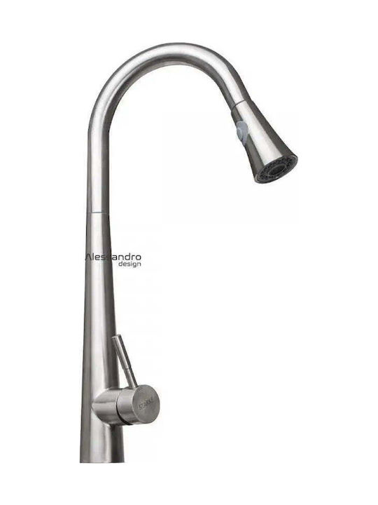 Korman Technik Μπαταρία Κουζίνας Πάγκου με Ντουζ Γκρι Korman Technik Μπαταρία Κουζίνας Πάγκου με Ντουζ Γκρι
