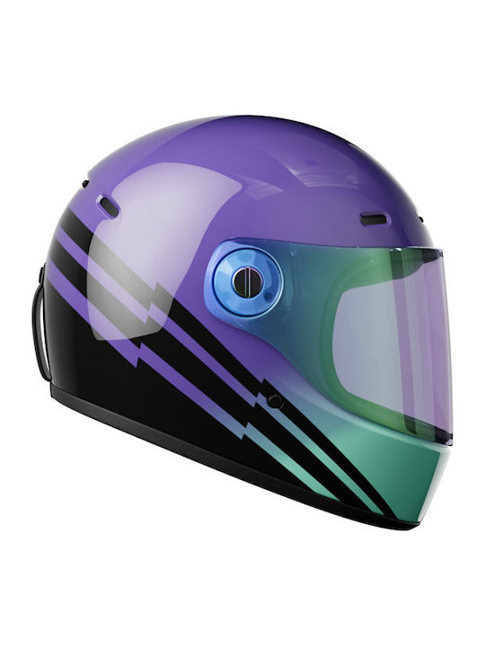 John Doe JD/ONE Spectral Purple Мотоциклетна каска Full Face ECE 22.06