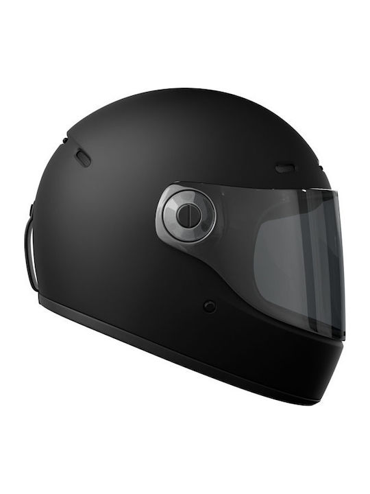 John Doe JD/ONE Frozen Black Motorradhelm Volles Gesicht ECE 22.06