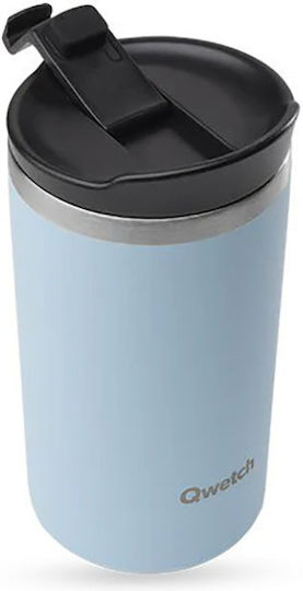 Qwetch Ποτήρι Θερμός Ανοξείδωτο BPA Free 240ml Qwetch Γαλάζιο