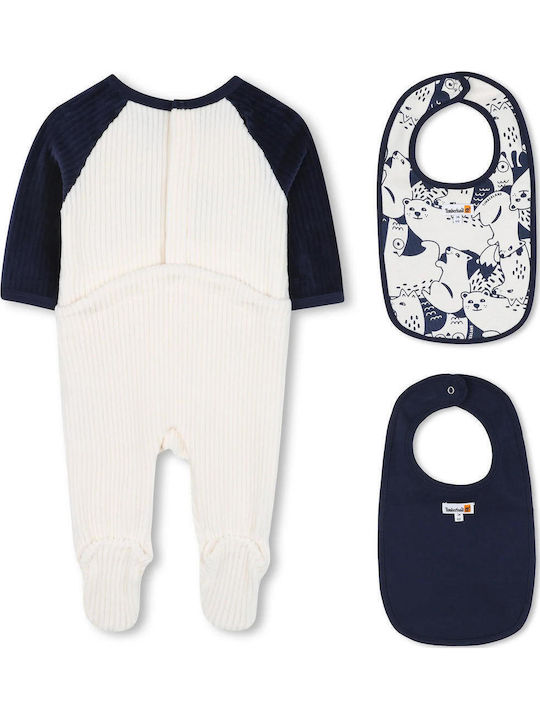 Timberland Baby-Strampler Blau-Beige Timberland Baby-Strampler Blau-Beige