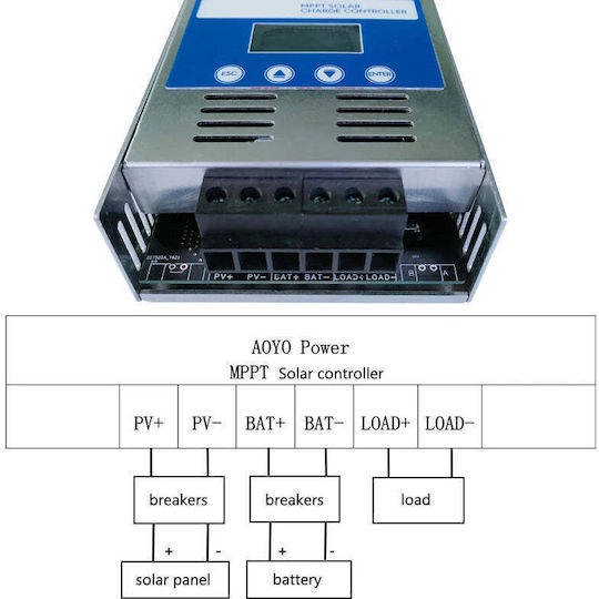 Mppt Solarladeregler 60a Taggo LCD Bildschirm Automatisches Laden 12v-48v Kompatibel mit Pv Panels Bis Zu 190vdc