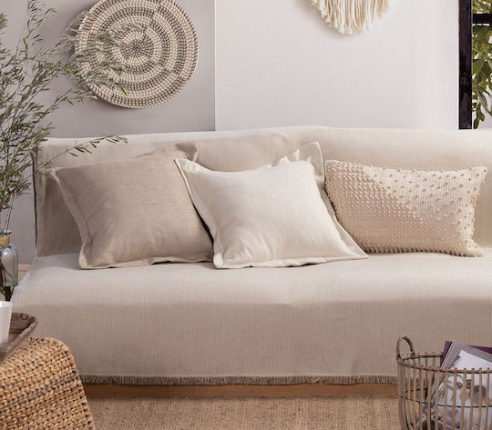 Nef-Nef Homeware Nature 22 Ριχτάρι Πολυθρόνας Ζακάρ 170x180εκ. Blue