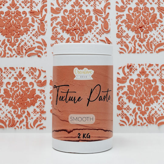 Creative Deco Glatte Strukturelle Decoupage Pasta 2kg Feiner Ziegelmasse Für Künstlerische Projekte Acrylmalerei Einfach Zu Verwenden Ein Spatel 3D Textur Effekte