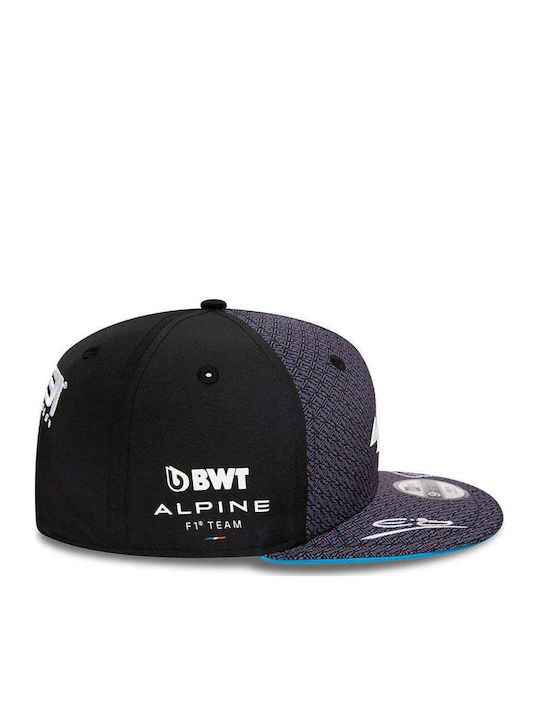 New Era Kids' Hat Jockey Fabric Alpine Esteban Ocon 9fifty Black