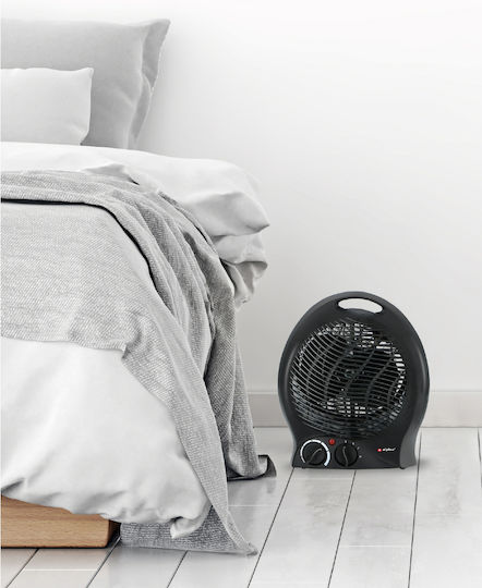Alpina Appliances Αερόθερμο Δωματίου Δαπέδου Μαύρο 2000W