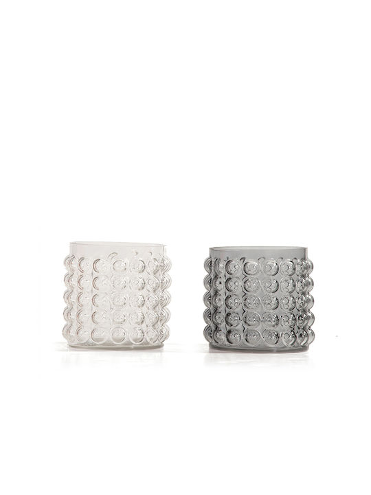 Nef-Nef Homeware Διακοσμητικό Βάζο Γυάλινο Olmo Διάφανο Φ16xΥ17cm