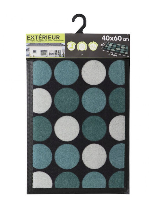 Atmosphera Entrance Mat Round Turquoise with Diameter 40cm