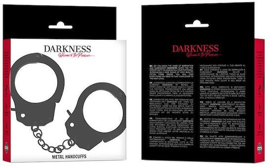 Darkness Bondage Metal Pleasure Χειροπέδες σε Μαύρο Χρώμα