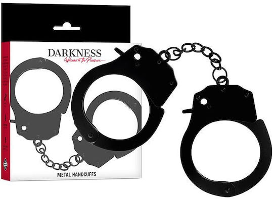 Darkness Bondage Metal Pleasure Χειροπέδες σε Μαύρο Χρώμα
