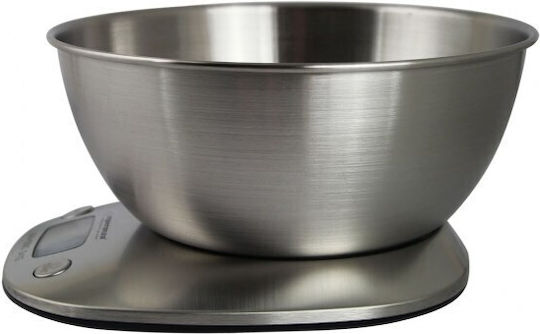 Esperanza Lychee Digital Kitchen Scale with Bucket up to 5kg Silver