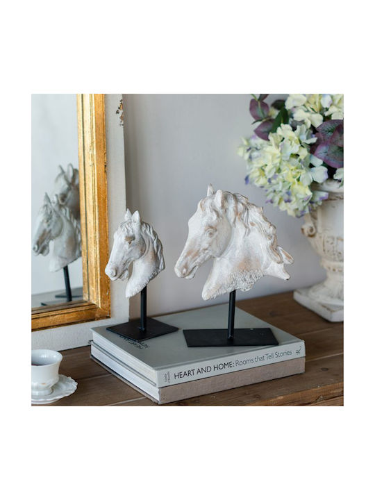 Artekko Decorative Horse made of Concrete Base 12x8x21.5cm 1pcs