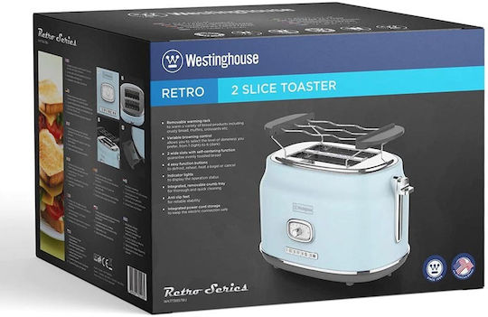 Westinghouse Φρυγανιέρα 2 Θέσεων 815W Μπλε