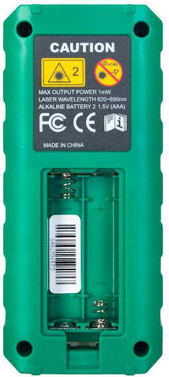 Ermenrich Reel Gs40 Laser Distance Meter 3-line Display Up To 40 Meters Measuring Range Horizontal Bubble Level Green