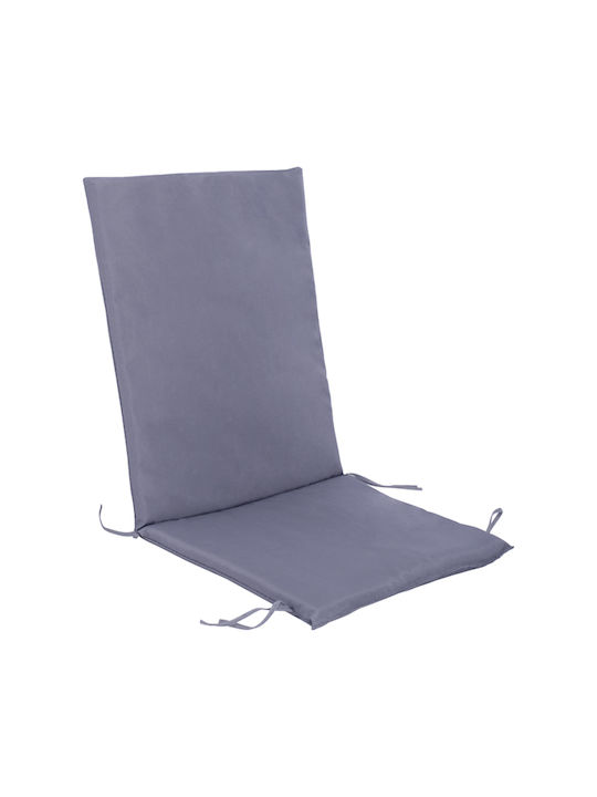 HomeMarkt Garden Chair Cushion with Backrest Gray 46x100cm
