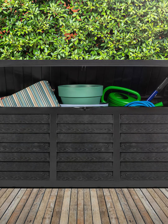 Sidirela E-4472 Plastic Garden Trunk 320l In Black Color