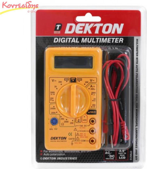Dekton Digitales Multimeter mit AC / DC Messung DT95210