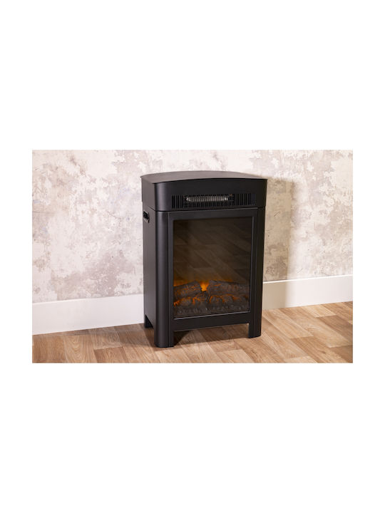 Alpina Appliances Luzern Floor Electric Fireplace 1800W 41x59cm Black