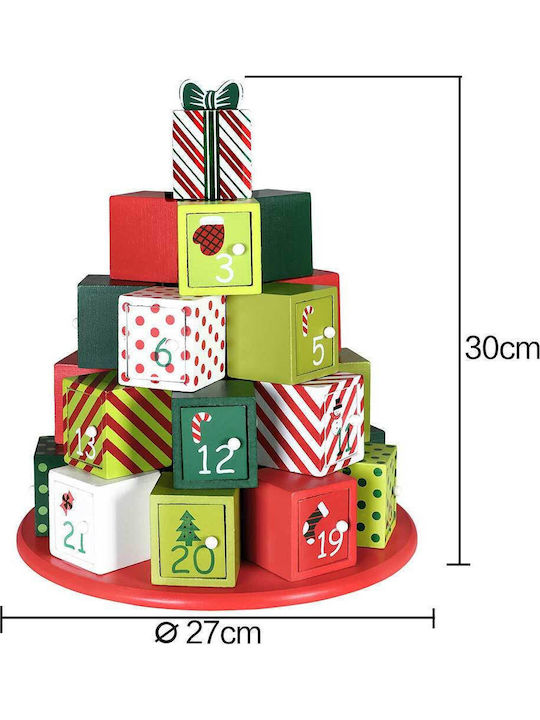 Bakaji Weihnachtsaccessoires Kalender der Rückwärtszählung