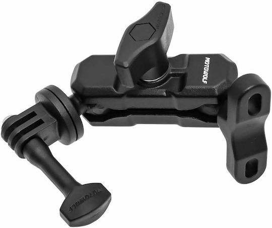 Βάση Στήριξης Action Camera Gopro Τιμόνι Μοτοσυκλέτας 360° 15cm Mdl3532b-gj Motowolf