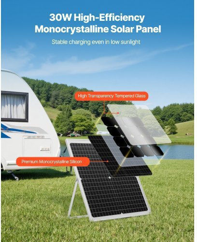 Vevor Ηλιακό Panel Φορτιστής 30W (ZJKXLDJG30WWQGYWF001Y3)