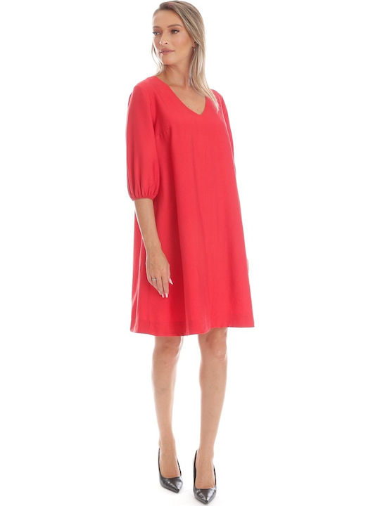 Sommer Mini Wickel Kleid Rote