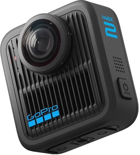 GoPro Max 2 Екшън Камера 5K Заснемане 360° Водоустойчива Стандартна с Екран (Сензорен) 1.82" и Wi-Fi Черна