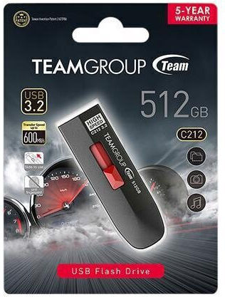 TeamGroup C212 512GB USB 3.2 Stick Μαύρο