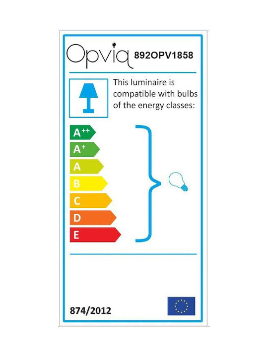 Opviq Φωτιστικό Γραφείου για Ντουί E27 σε Μαύρο Χρώμα