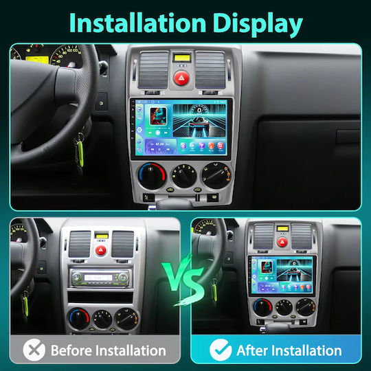 Ηχοσύστημα Αυτοκινήτου για Hyundai Getz 2002-2011 (Bluetooth/USB/WiFi/GPS/Apple-Carplay/Android-Auto) με Οθόνη Αφής 9"