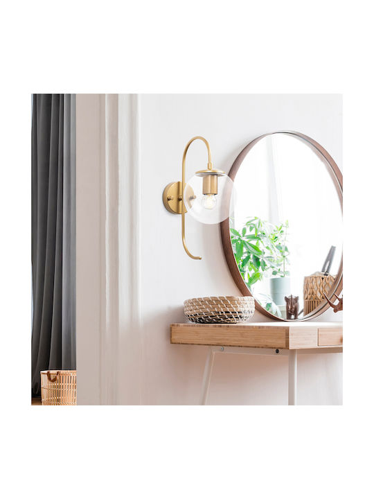 Opviq Wall Lamp with E14 Gold Socket 15cm