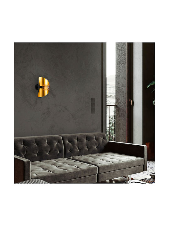 Asir Group Leuchte Wand mit Fassung E27 Gold 17cm