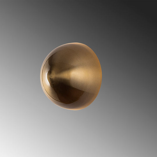 Opviq Wall Lamp with G9 Lamp Bulb Base Gold 20x16cm