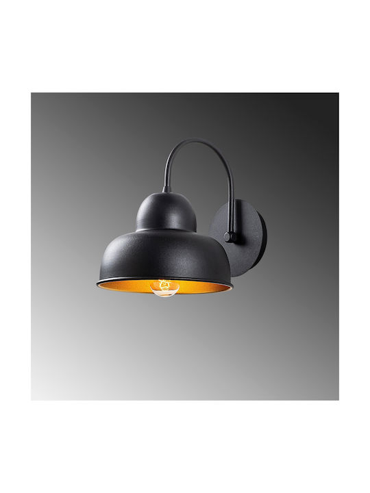 Opviq Berceste Lamp Wall with Socket E27 Black 20cm
