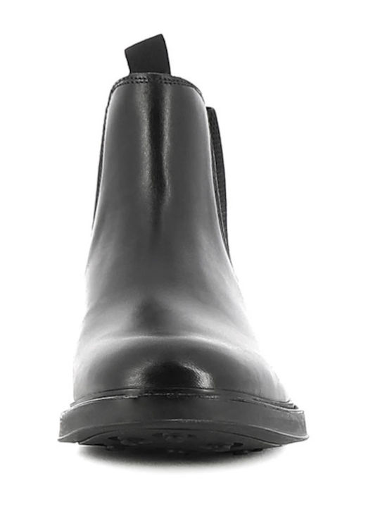 Lenard Leather Black Chelsea Boots