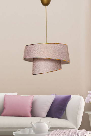 Asir Group Pink Ceiling Light with E27 Socket 32x32x70cm