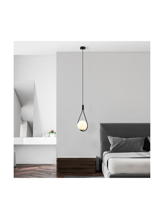 Opviq Black Pendant Light Black with Socket E27 20x15x136cm