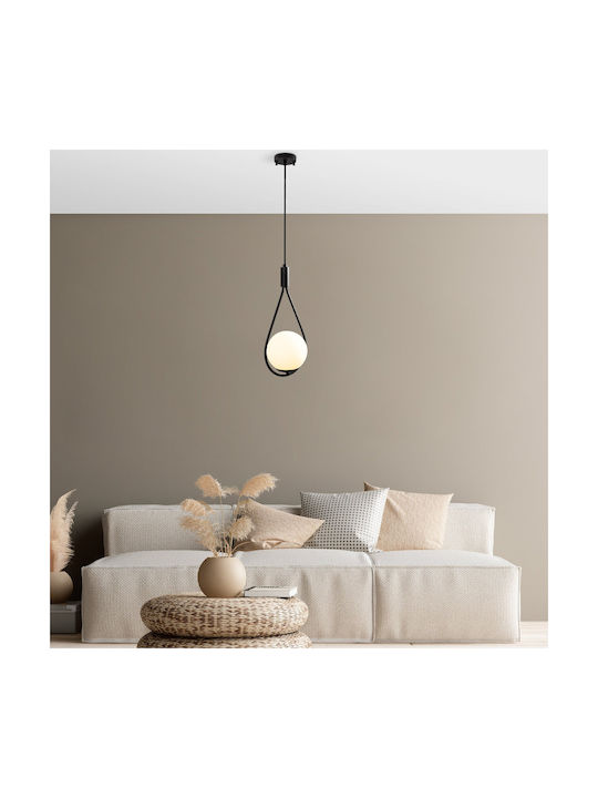 Opviq Black Pendant Light Black with Socket E27 20x15x136cm