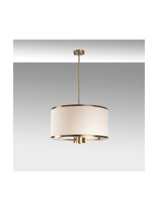 Opviq Gold Κρεμαστό Φωτιστικό Λευκό 50x50x84εκ.