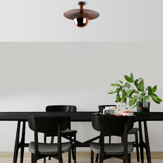 Opviq Kurt Lustră Portocaliu cu Dulie G9 48x48x35cm.