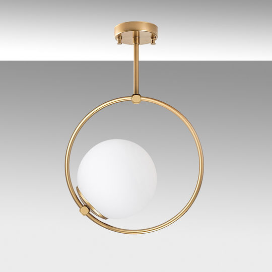 Opviq Dolunay Pendant Light Yellow with Socket E27 26x15x39cm