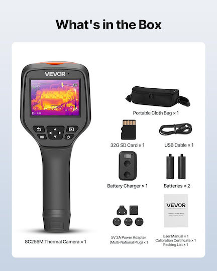 Vevor Handheld Thermal Camera with Screen 3.5" 20°C-550°C SCSYHWRXY35IZ2GB4001V9