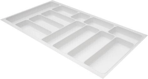 Agoform Besteckeinsatz für Schubladen Kunststoff 84x48cm Weiße