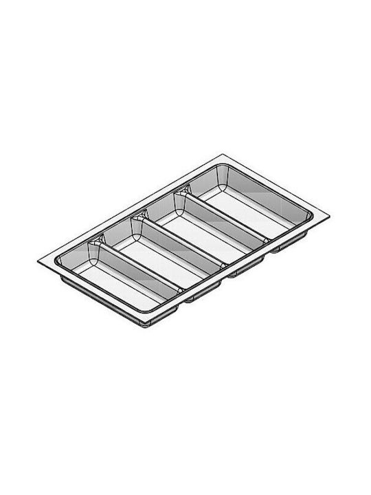 Agoform Tăvi Pentru Tacâmuri De Sertar Din Plastic 84x48cm Gri