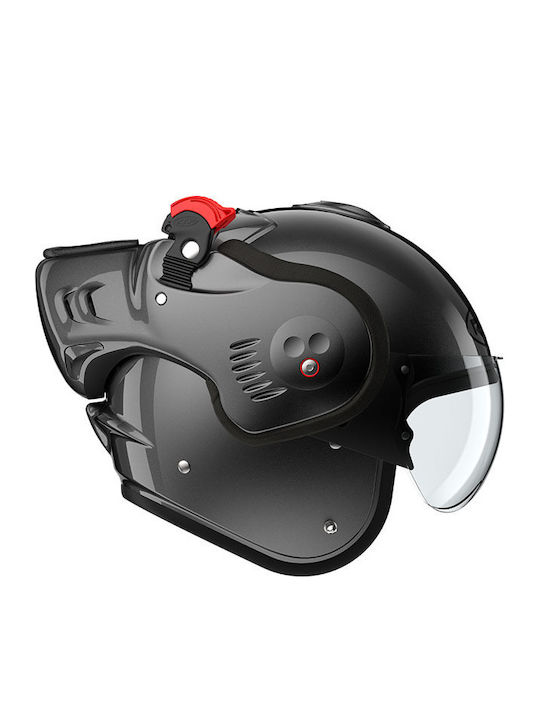 Roof Boxer Alpha Metal Negru Casca Moto Flip-Up ECE 22.06 cu