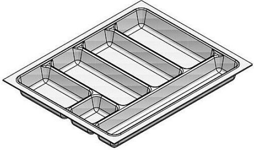 Agoform Besteckeinsatz für Schubladen Kunststoff 84x48cm Weiße