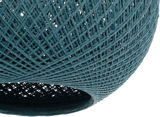 GloboStar Solei Pendant Light Turquoise Boho with Rope for Socket E27 30x30x35cm
