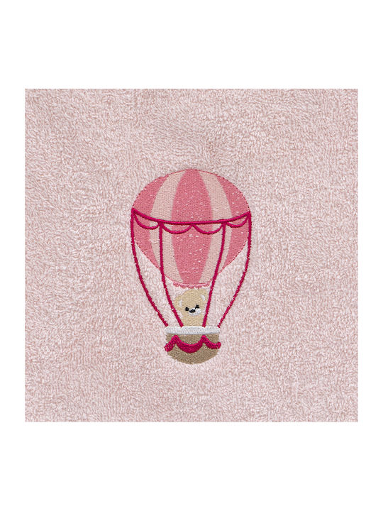 Lino Home Σετ Βρεφικές Πετσέτες 2τμχ Pink Βάρους 450gr/m²