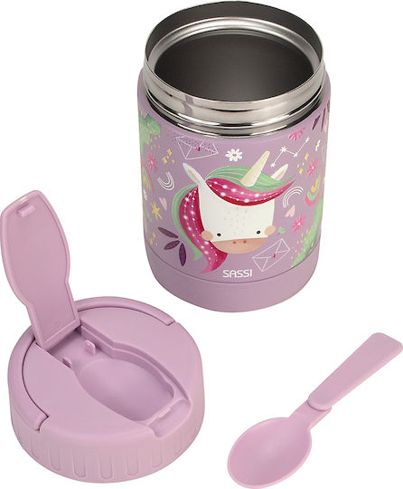 Sassi Junior Termos pentru Mâncare pentru Bebeluși Oțel inoxidabil 350ml