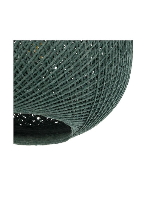 GloboStar Solei Pendant Light Green Boho with Rope for Socket E27 20x20x25cm